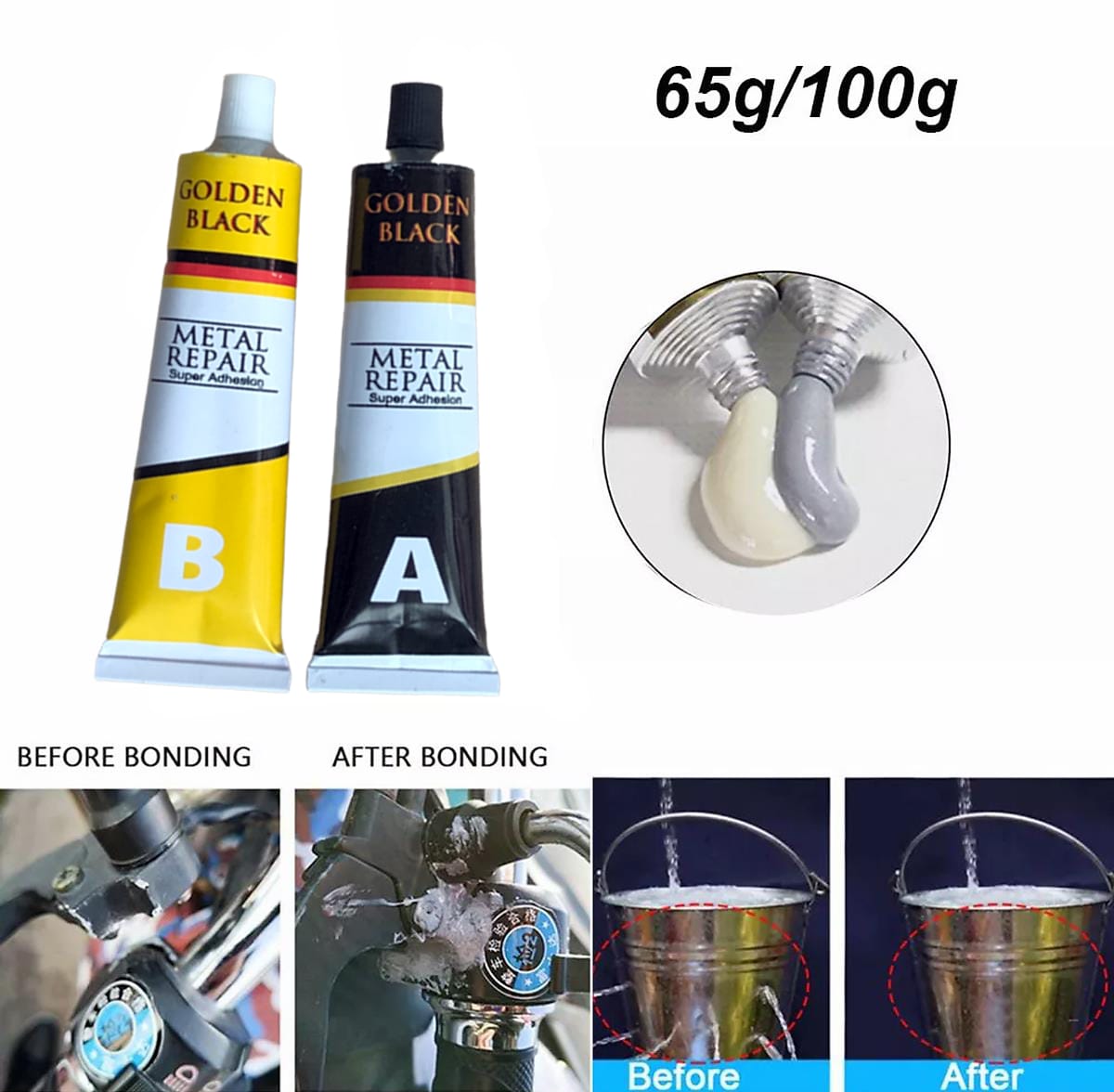 SellaTodo PEGAMENTO PROFESIONAL A/B. (Compra hoy y recibe gratis Pintura especial para óxido)