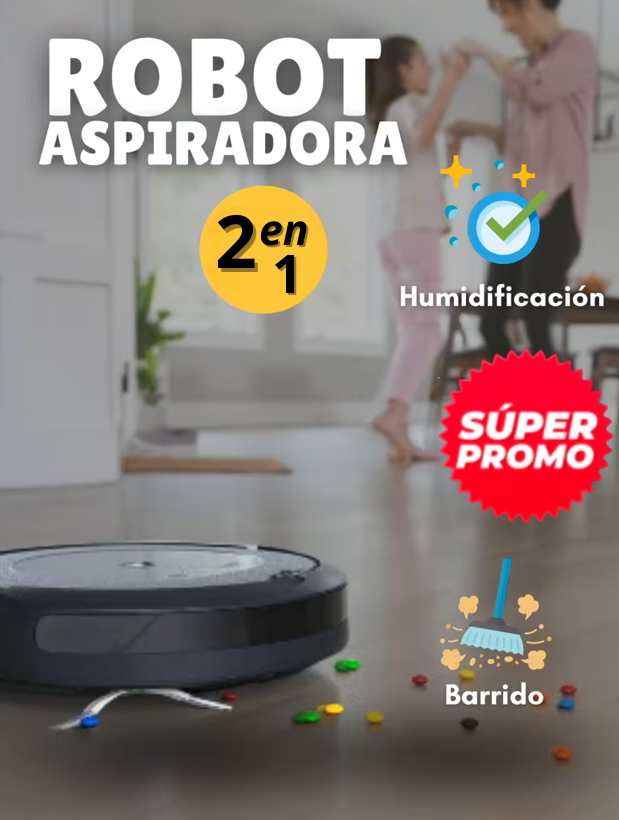 Robot Limpiador Inteligente 2 en 1