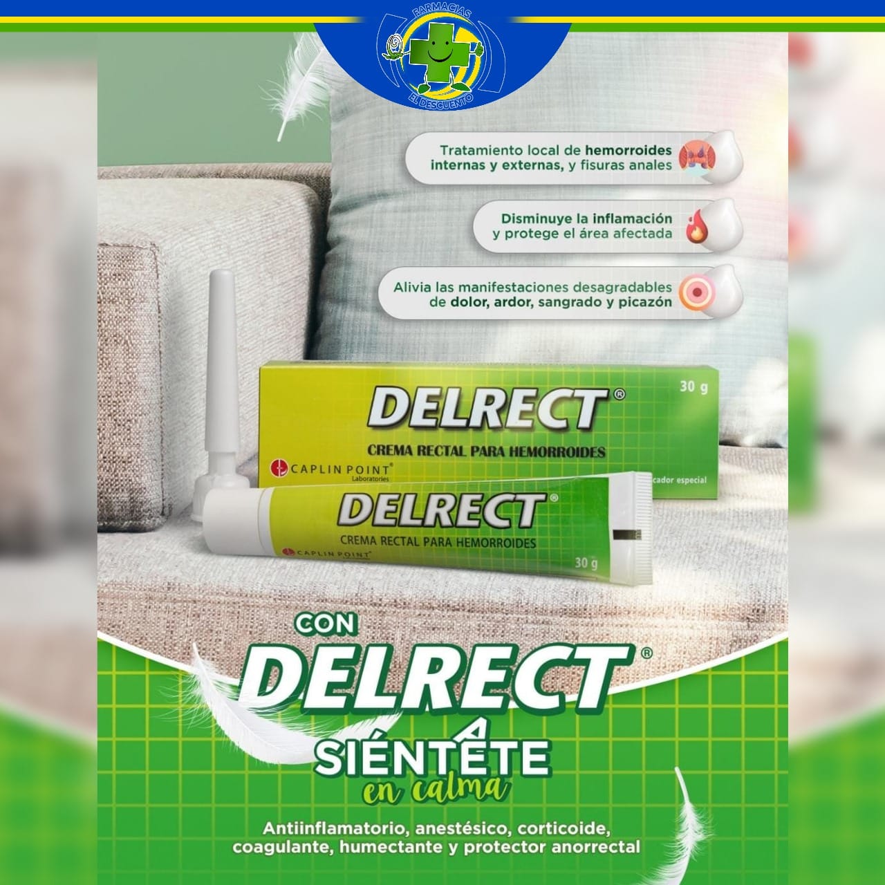 Crema rectal para hemorroides