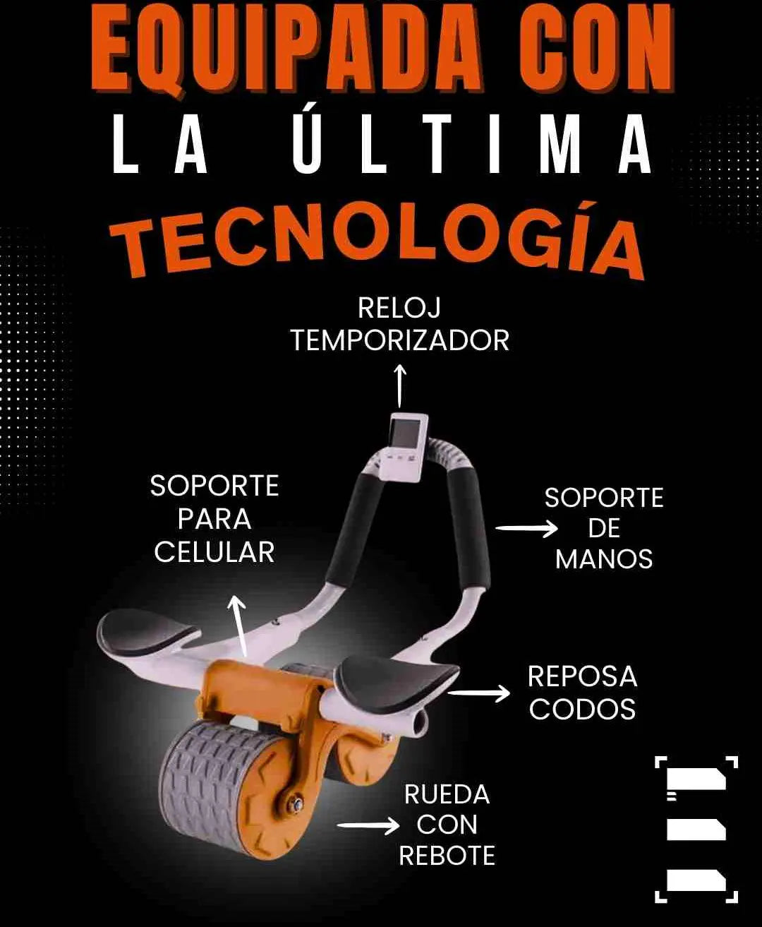 Rodillo Abdominal Pro Quema Grasa