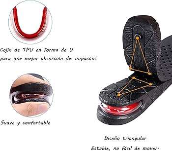 Plantillas para Aumento de Estatura (Aumenta +5cm)