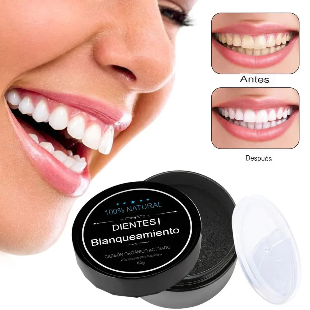 Blanqueador Dental Miracle Teeth Carbón Activado