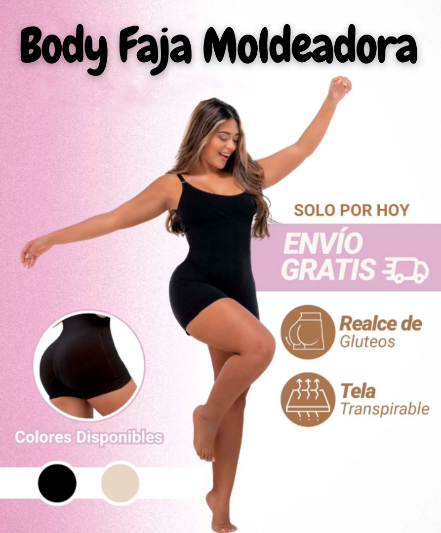 Body Faja Moldeadora (Alta Compresión 360°) + Obsequio 😍 "Mascara para Pestañas🥰 OFERTA mes de la Mujer