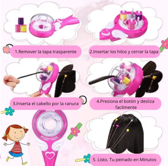 Trenzadora Automatica para Niñas (Peinados Fáciles)