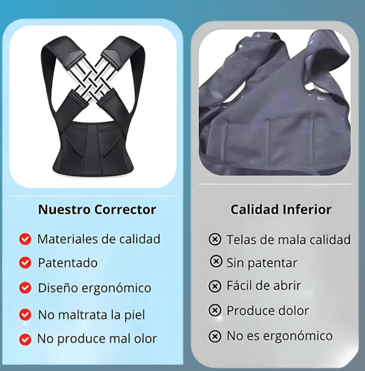 FlexBack Corrector de Postura Unisex Premium (Pedir 1 talla + de la que usas) + Regalo Adicional