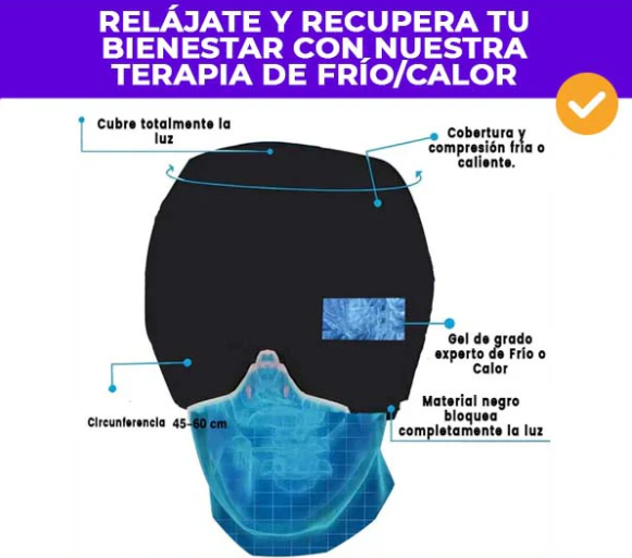 Gorro Terapéutico en Gel Anti Migrañas