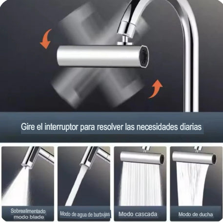 GRIFO UNIVERSAL MULTIFUNCIONAL - AHORRADOR DE AGUA