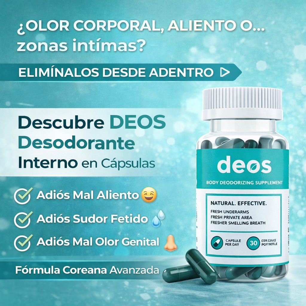 DEOS - Suplemento Desodorante Interno (30 Capsulas)