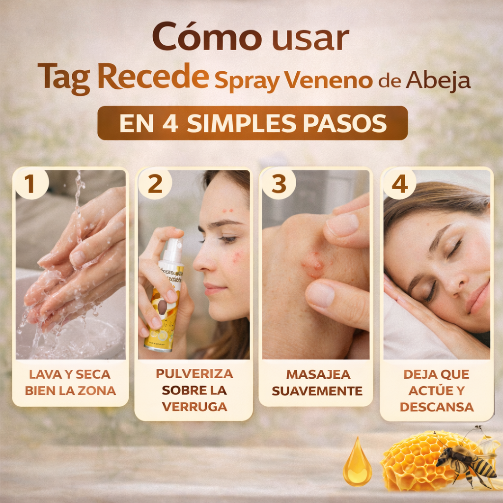 Spray Veneno de Abeja Reparador de Piel y Verrugas