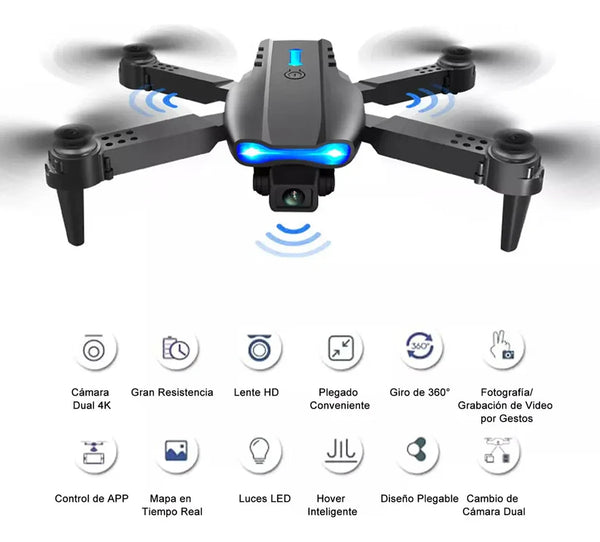 Drone Doble Cámara Plegable
