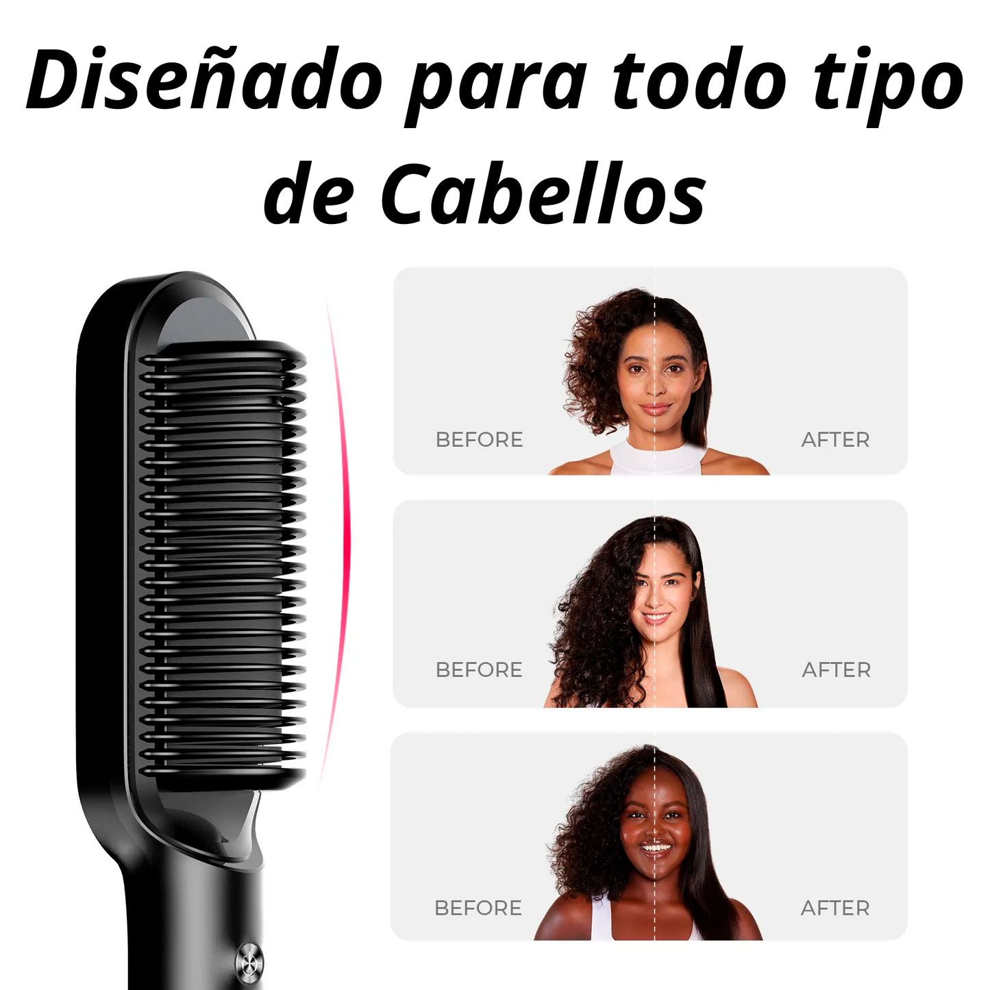 Cepillo Alisador Profesional 2 en 1