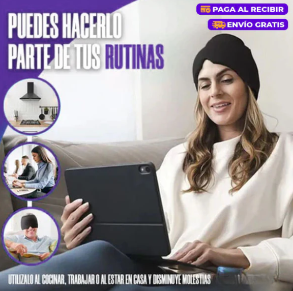 Gorro Terapéutico en Gel Anti Migrañas