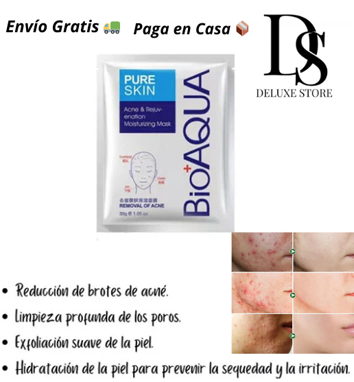 Mascariila Anti Acné Bioaqua (5 Mascarillas)