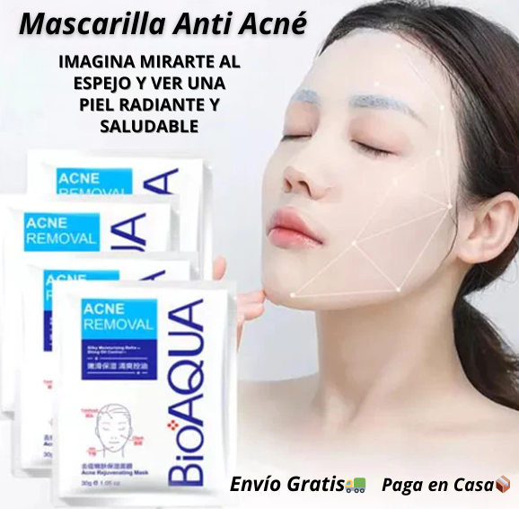 Mascariila Anti Acné Bioaqua (5 Mascarillas)