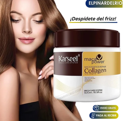 Karseell Liso Nutri-Plus: Mascarilla de Colágeno, Nuez y Aguacate