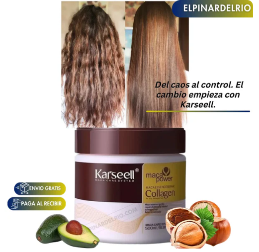 Karseell Liso Nutri-Plus: Mascarilla de Colágeno, Nuez y Aguacate