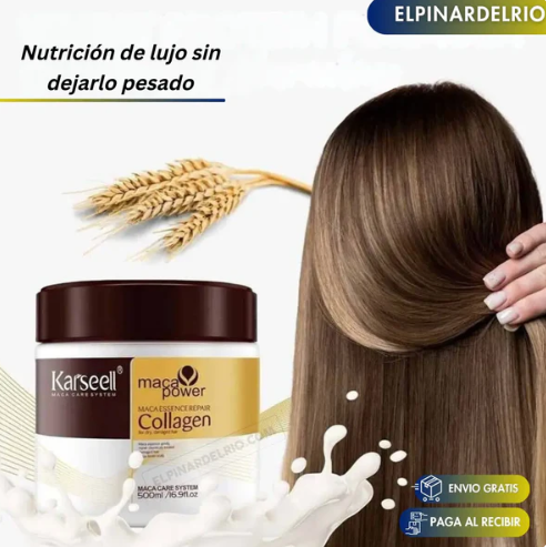 Karseell Liso Nutri-Plus: Mascarilla de Colágeno, Nuez y Aguacate