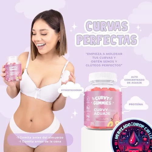 Curvy Gummies Aumenta y Moldea Tu Figura - Caderas Y Senos