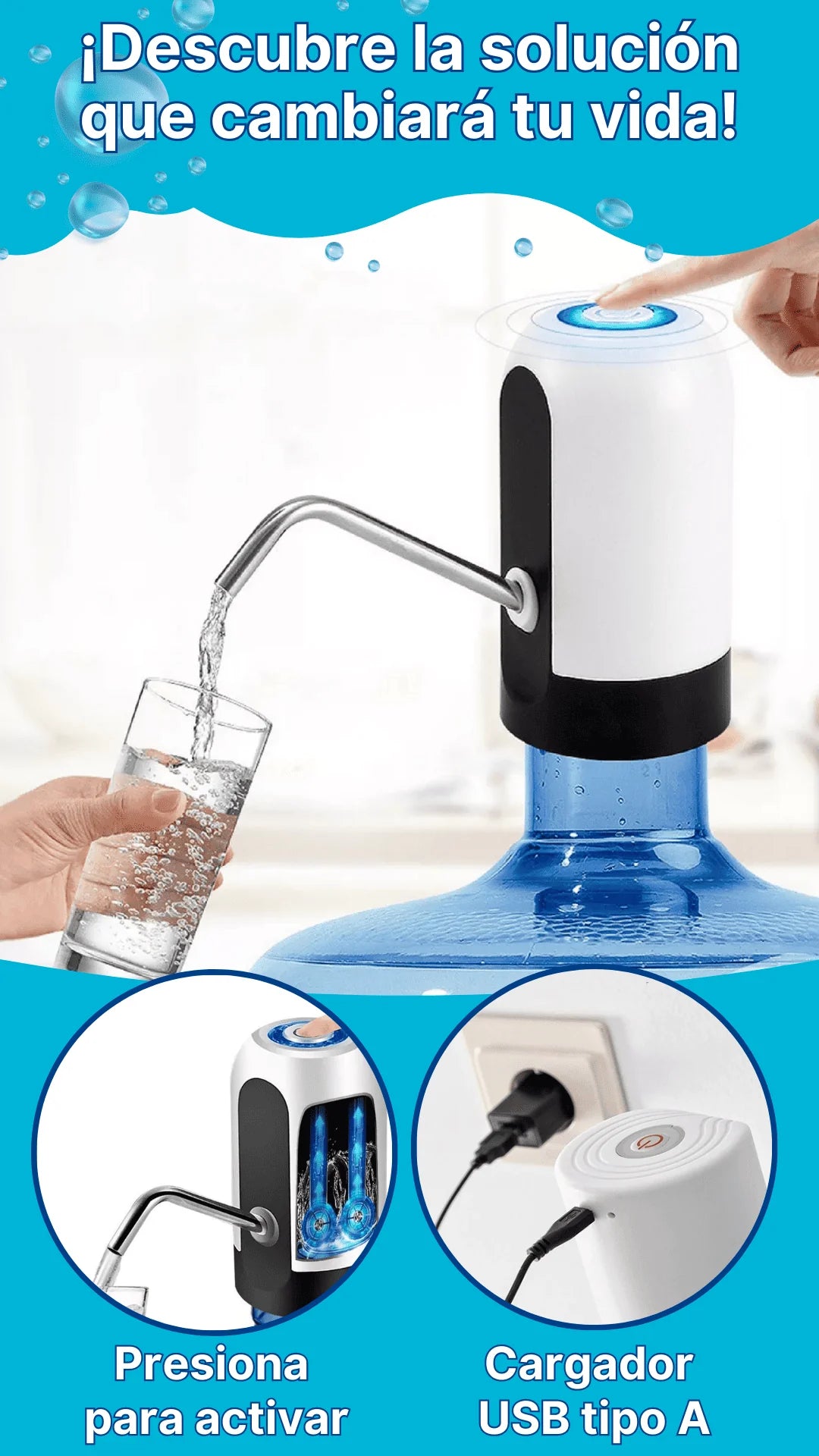 Oferta 2X1 HOY AquaSmart Pro - DISPENSADOR DE AGUA AUTOMÁTICO