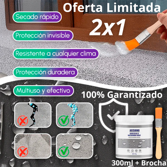 (2X1) Sellador Impermeabilizante Transparente con Durabilidad de 10 años