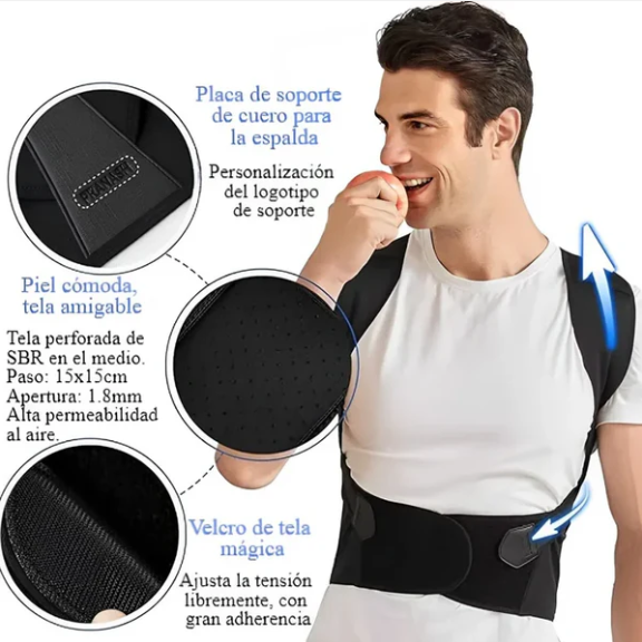 FlexBack Corrector de Postura Unisex Premium (Pedir 1 talla + de la que usas) + Regalo Adicional