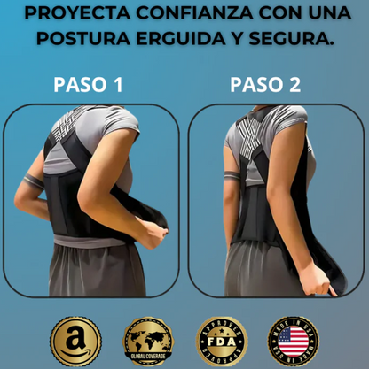 FlexBack Corrector de Postura Unisex Premium (Pedir 1 talla + de la que usas) + Regalo Adicional