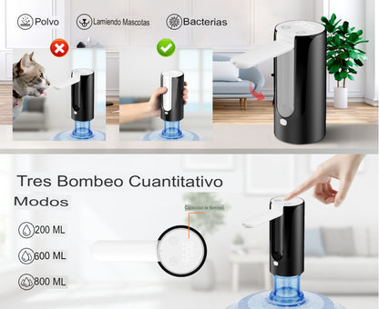 AquaSmart Pro - DISPENSADOR DE AGUA AUTOMÁTICO PROFESIONAL (Negro)