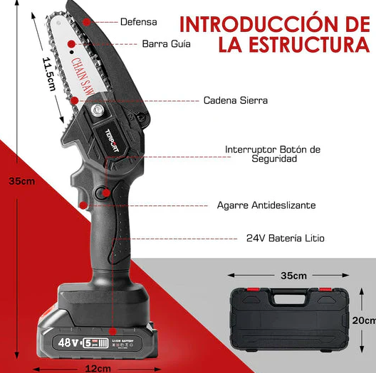 Mini Sierra Inalámbrica Portátil