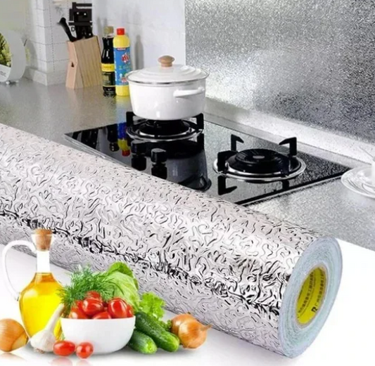 Rollo de Aluminio Adhesivo para Cocina (AntiGrasa)