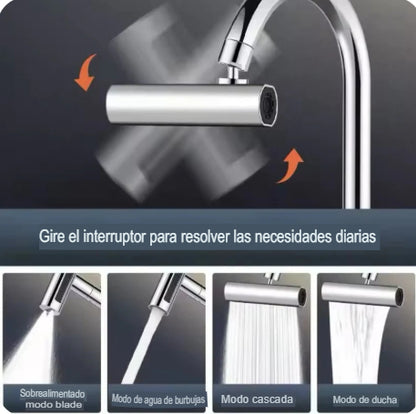 GRIFO UNIVERSAL MULTIFUNCIONAL - AHORRADOR DE AGUA
