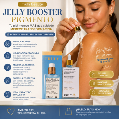 Truly Beauty Jelly Booster - Reduce Manchas Visibles Mientras Hidrata Profundamente tu Piel.