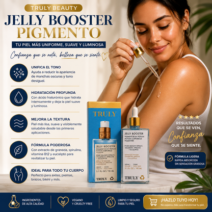 Truly Beauty Jelly Booster - Reduce Manchas Visibles Mientras Hidrata Profundamente tu Piel.