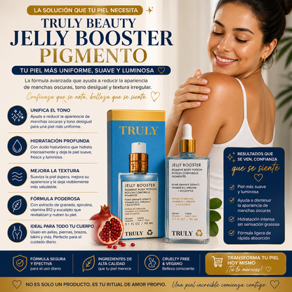 Truly Beauty Jelly Booster - Reduce Manchas Visibles Mientras Hidrata Profundamente tu Piel.