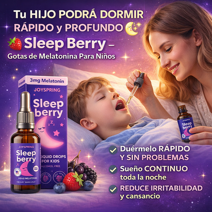 Sleep Berry – Gotas de Melatonina Para Niños
