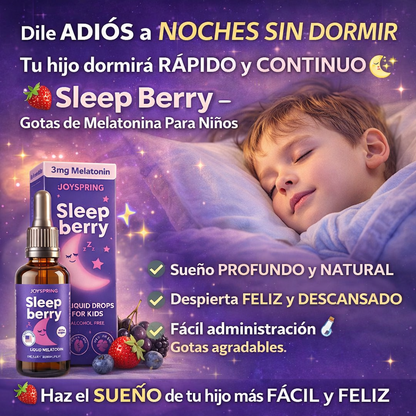 Sleep Berry – Gotas de Melatonina Para Niños