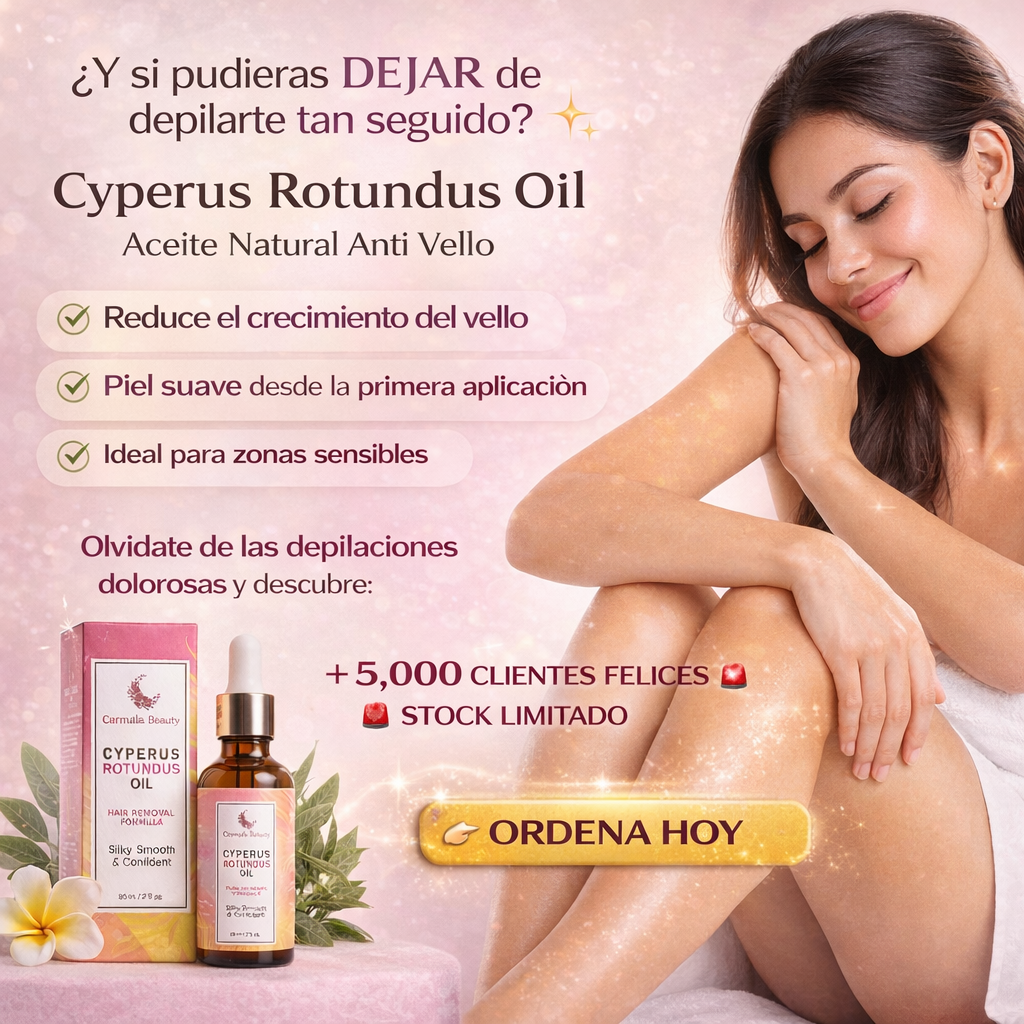 Cyperus Rotundus Oil - Aceite Natural Anti Vello