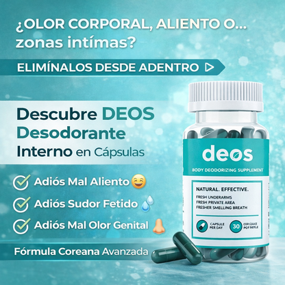 DEOS - Suplemento Desodorante Interno (30 Capsulas)