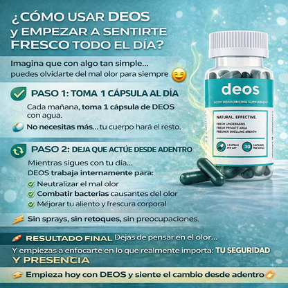 DEOS - Suplemento Desodorante Interno (30 Capsulas)