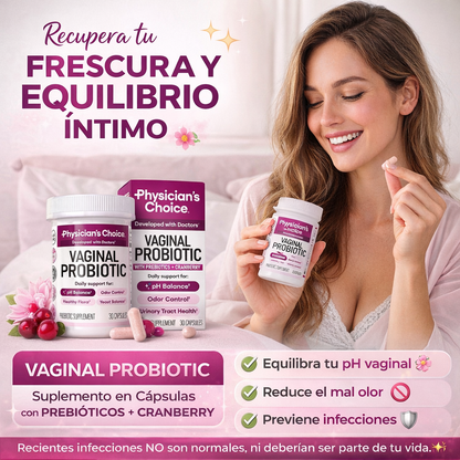 Probióticos para Mujeres Control Olor Vaginal Ph Organico (30 Capsulas)