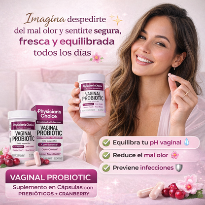 Probióticos para Mujeres Control Olor Vaginal Ph Organico (30 Capsulas)