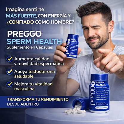 PREGGO SPERM HEALTH - Suplemento en Capsulas Para Hombres (60 Capsulas)
