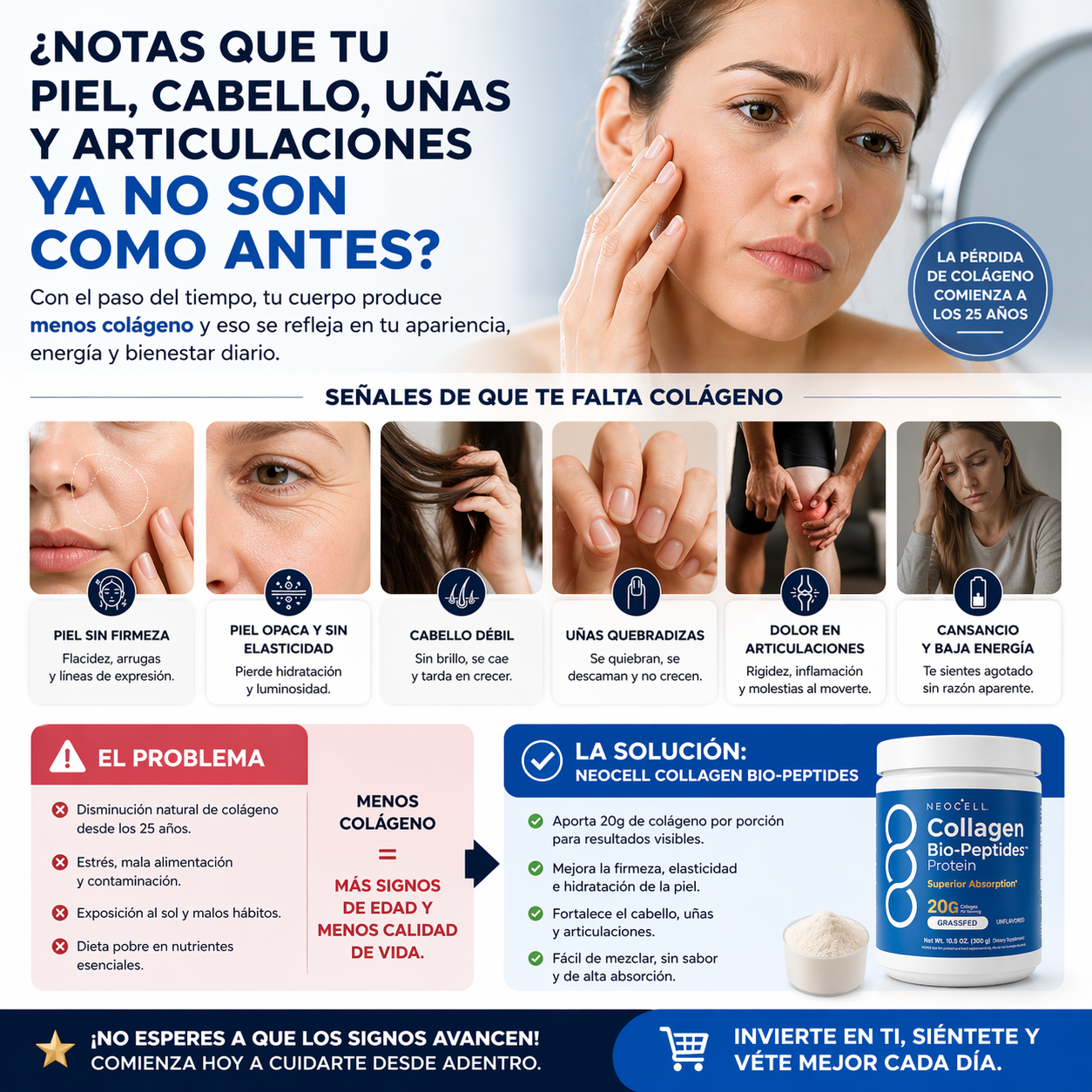 NEOCELL COLLAGEN BIO-PEPTIDES Vital y Fuerza Diaria