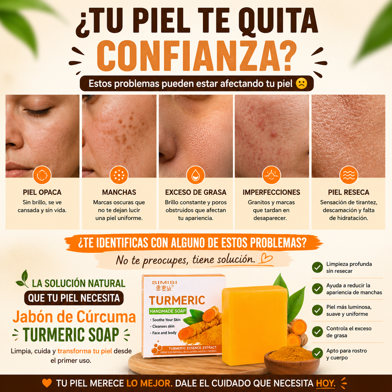 Jabón de Cúrcuma TURMERIC SOAP