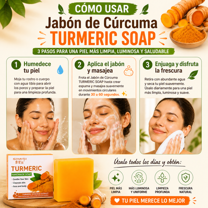 Jabón de Cúrcuma TURMERIC SOAP