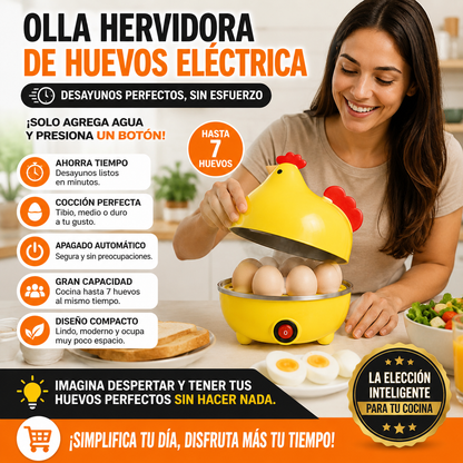 Olla Hervidora de Huevos Eléctrica