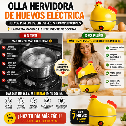Olla Hervidora de Huevos Eléctrica