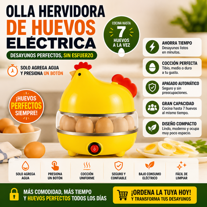 Olla Hervidora de Huevos Eléctrica
