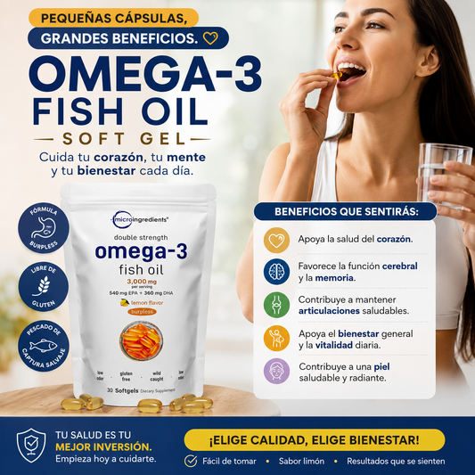 Omega-3 Fish Oil Soft Gel