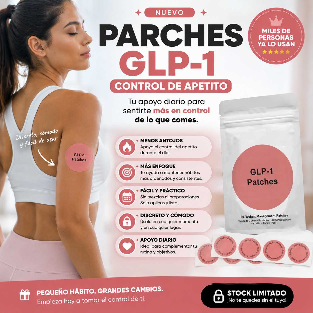 Parches GLP-1 para el Control de Apetito