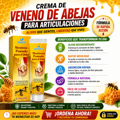 Crema de Veneno de Abejas para Articulaciones